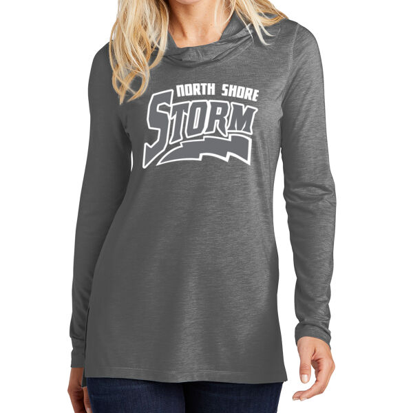 Sport-Tek Ladies PosiCharge Tri-Blend Wicking Long Sleeve Hoodie - Printed Logo **Add Name for $5! ** Thumbnail