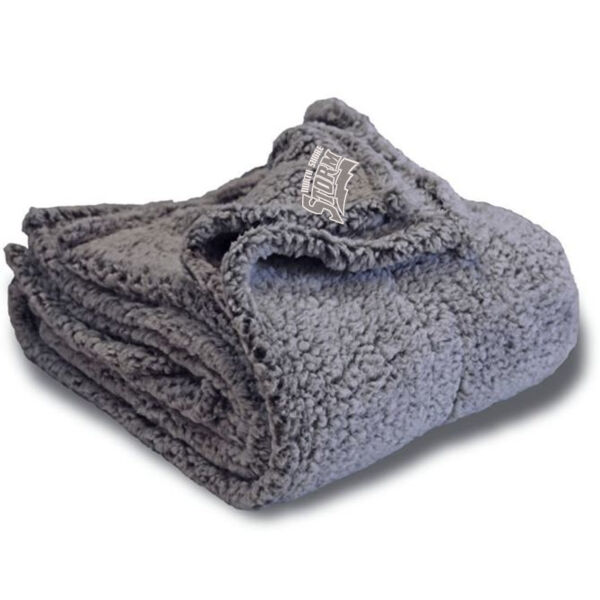 Alpine Fleece Frosted Sherpa Blanket - Embroidered logo Thumbnail