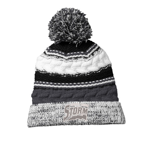 Sport-Tek Pom Pom Team Beanie  - Embroidered Logo Thumbnail