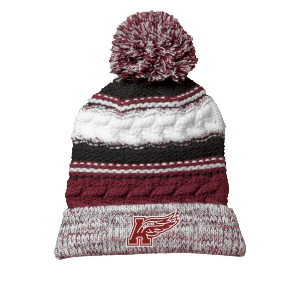 Sport-Tek Pom Pom Team Beanie  - Embroidered Logo Thumbnail