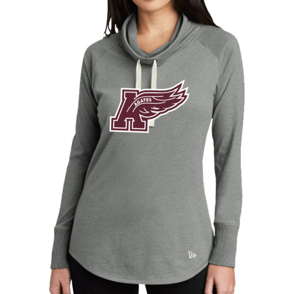 New Era Ladies Sueded Cotton Blend Cowl Tee  - Printed Logo **Add Name for $5! ** Thumbnail