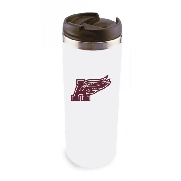 14oz Stainless Steel Tumbler w/ Lid - Sublimated Logo Thumbnail