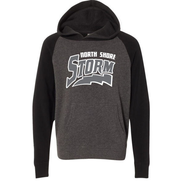 Independent Trading Co. - Youth Lightweight Special Blend Raglan Hooded Sweatshirt - Printed Logo **Add Name for $5! ** Thumbnail