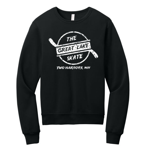 BELLA + CANVAS Unisex Sponge Fleece Classic Crewneck Sweatshirt - Printed Logo Thumbnail