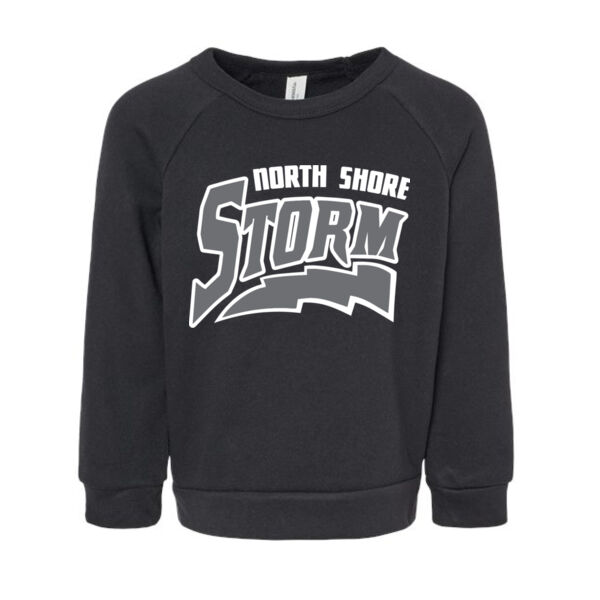 Toddler Sponge Fleece Raglan Crewneck Sweatshirt - Printed Logo Thumbnail