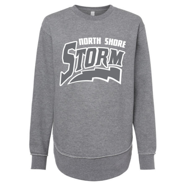 Womens Weekend Fleece Crewneck Sweatshirt - Printed Logo Thumbnail