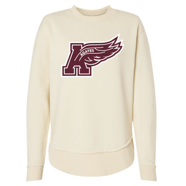 Womens Weekend Fleece Crewneck Sweatshirt - Printed Logo Thumbnail