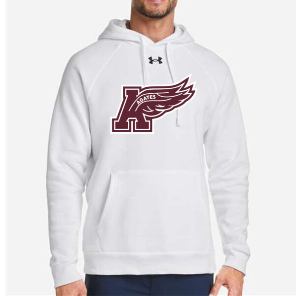 Mens Rival Fleece Hooded Sweatshirt - Printed Logo Thumbnail